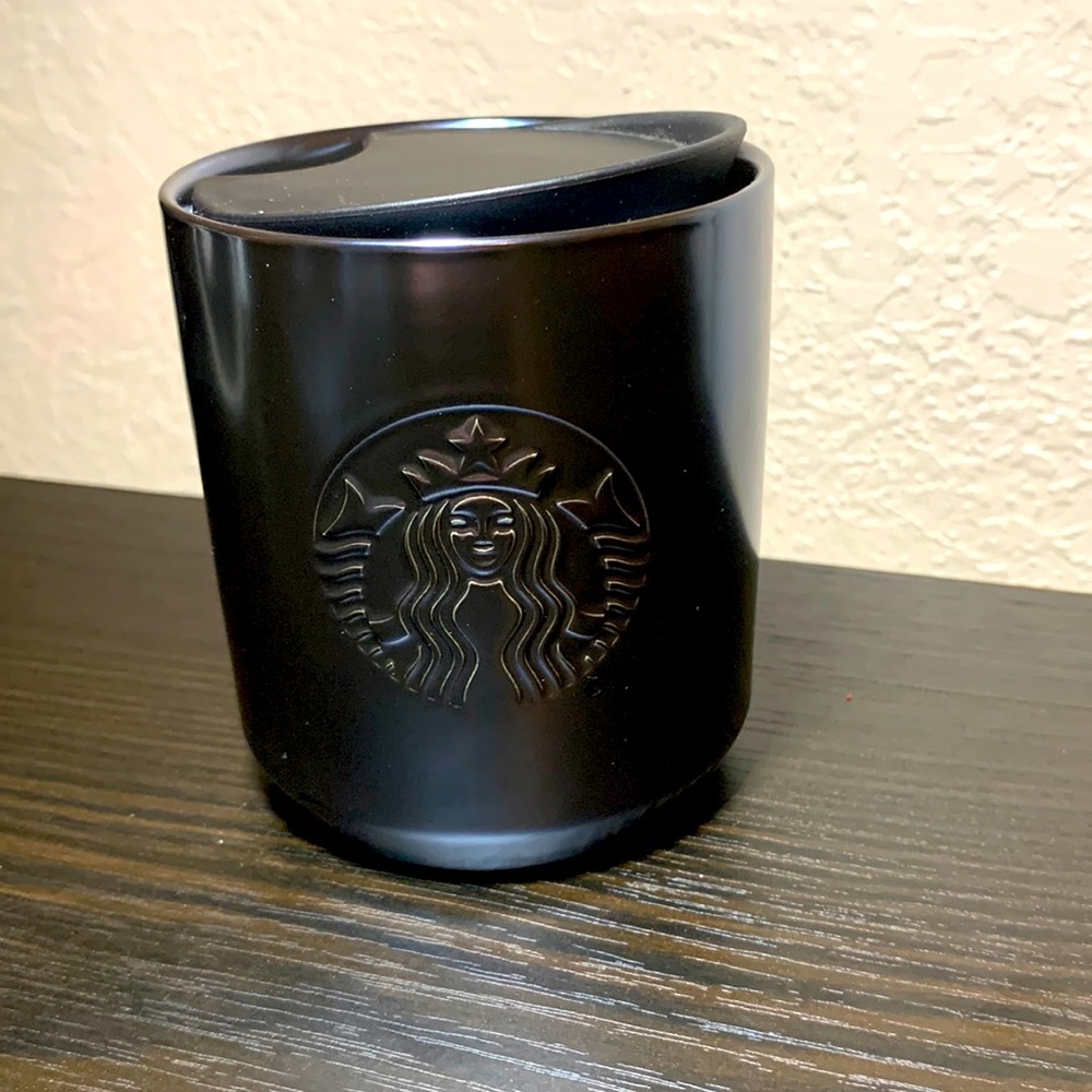 Black 8oz mug. Starbucks